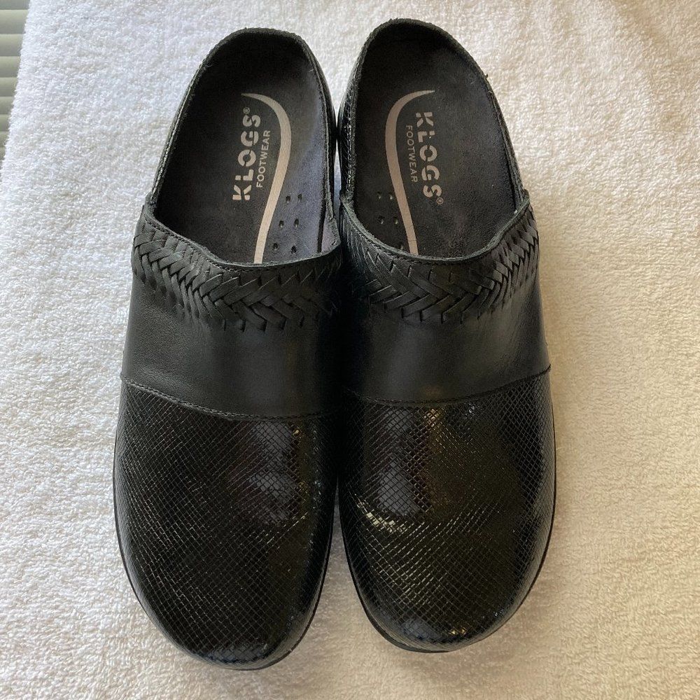 Klogs Footwear Black Non Marking Slip Resistant Size 10M